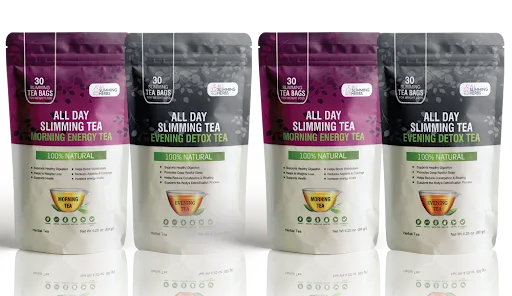 All Day Slimming Tea 1 Month Supply - 30% OFF & 60 Days Money Guarantee 4 Bottles bundle photo